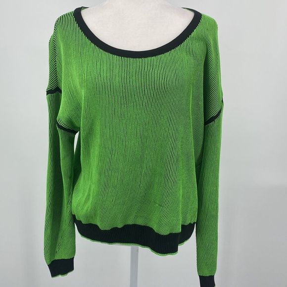 rag & bone Sweaters - Rag & Bone Neon Green Ribbed Sweater Large